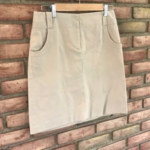 J. McLaughlin, size 4, tan/beige, miniskirt
